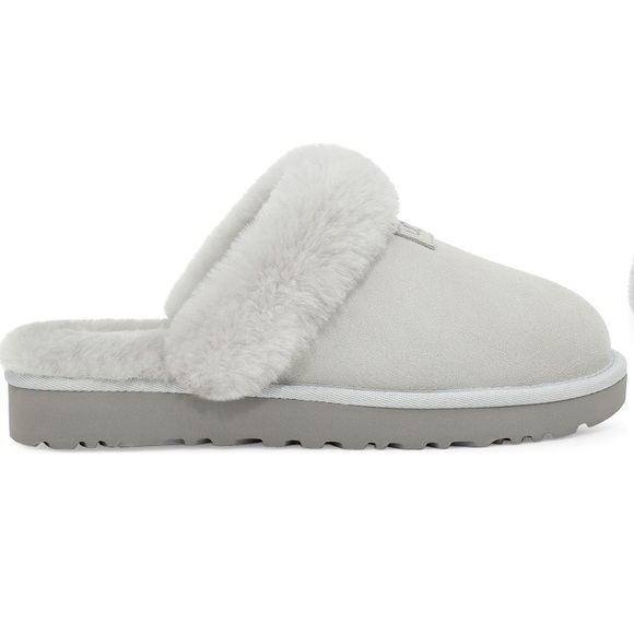 New ugg light grey genuine shearling slipper - Picture 9 of 14